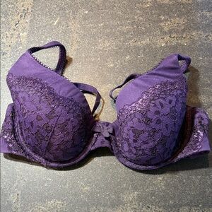 Victoria's Secret Body by Victoria Deep Purple Lace Bra